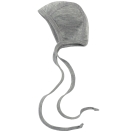Upon order: Baby wool-silk bonnet, light grey