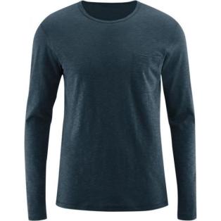 Men's long-sleeved shirt Bruce, night blue