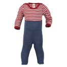 Upon order: Baby wool overall with cuffs to close at the legs, natural