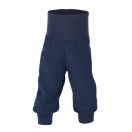 Upon order: Baby wool terry pants with waistband, navy blue