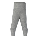 Upon order: Baby wool-silk pants with waistband, light grey
