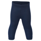 Upon order: Baby wool-silk leggings, fine rib, blue