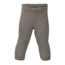 Upon order: Baby wool-silk leggings, fine rib, walnut