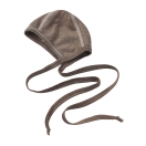 Upon order: Baby wool-silk bonnet, walnut