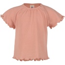 Upon order: Baby wool-silk shirt short sleeved, salmon