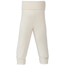 Upon order: Baby cotton pants long with waistband, natural