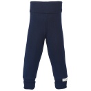 Upon order: Baby cotton pants long with waistband, indigo