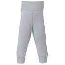Upon order: Baby cotton pants long with waistband, silver