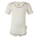 Upon order: Baby cotton body short sleeved, natural