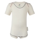 Upon order: Baby cotton body short sleeved, natural