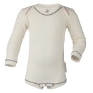 Upon order: Baby cotton body long sleeved, natural