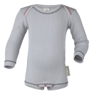Upon order: Baby cotton body long sleeved, silver