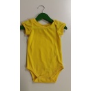 Eco cotton short-sleeved bodysuit -yellow