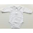 Eco cotton bodysuit: white 