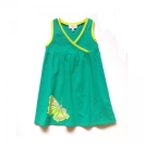 Laste kleit roheline liblikaga