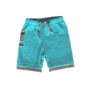 Organic cotton shorts, turquise blue