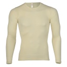Men's wool-silk vest long sleeved