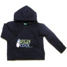 Hoodie KEEP THE PLANET COOL, blue