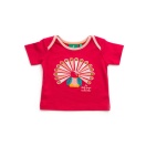 Rose Pink Peacock Baby Tee