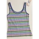 Women's pastel vari stripe vest