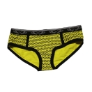 Women's fly front: yellow flame