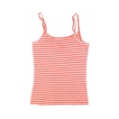 Women's vest: Coral stripe