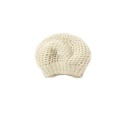 Trinity stitch hat. Cream