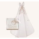 Organic Baby bath towel with hood – Bunny