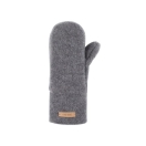 Wool fleece mittens, grey