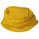 Children's merino wool-silk loop scarf, saffron