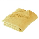 Organic cotton plaid Madagaskar, butter