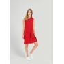 Lenna Shirt Dress Red