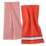 Dish towel, pack of 2, red