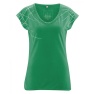 Women hemp-cotton T-shirt, smaragd